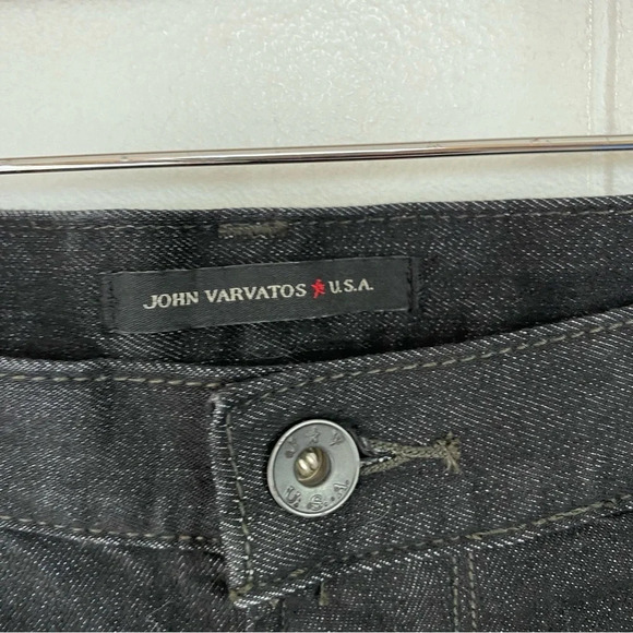 NWT John Varvatos Bowery Slim Straight Washed Black Jeans Mens Size 38 X 34 - Picture 6 of 15